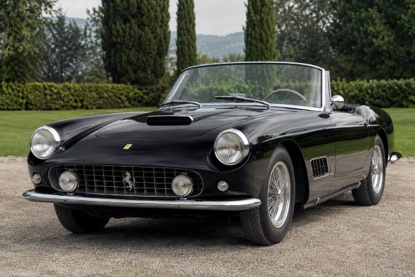 Ferrari 250 GT Cabriolet Pinin Farina Series II Tipo 508F specs, 240 hp Colombo V12 details, market values, production history, and rivals.