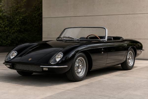 Lamborghini 350 GTS specs: 3.5L Tipo L350 V12, 280 hp, Touring spider body, 1965 two-car production, history and buying details.