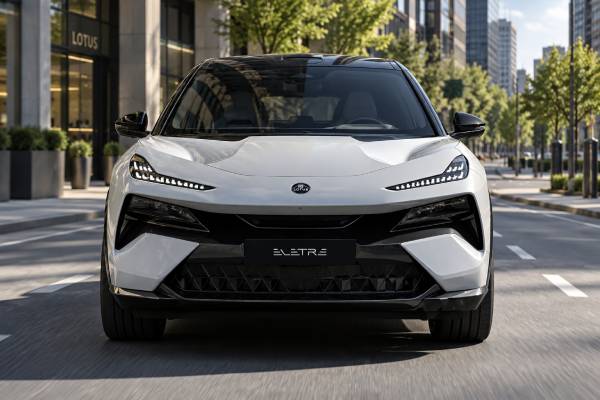 Lotus Eletre 600 GT Type 132 specs: 603 hp, 710 Nm torque, 112 kWh battery, 250 km/h top speed, AWD, 4.15-sec 0–100 km/h, and 350 kW DC charging.