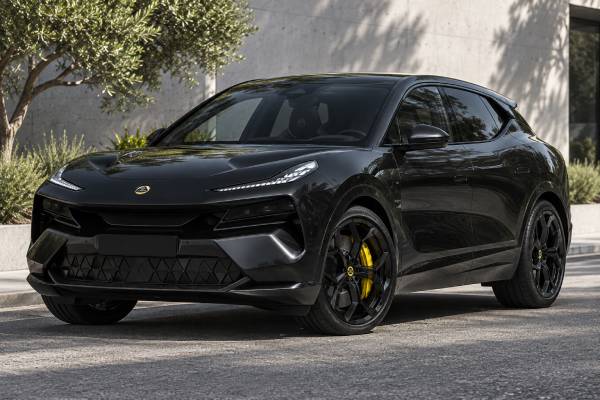 Lotus Eletre 900 Performance Type 132 specs: 918 hp, 985 Nm torque, 112 kWh battery, 265 km/h top speed, AWD, 2.95-sec 0–100 km/h, and 350 kW DC charging.