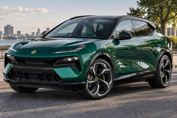 Lotus Eletre R+ Type 132 specs: 112 kWh battery, 918 hp, 985 Nm torque, dual-motor AWD, 2.95-sec 0–100 km/h, and 265 km/h top speed.