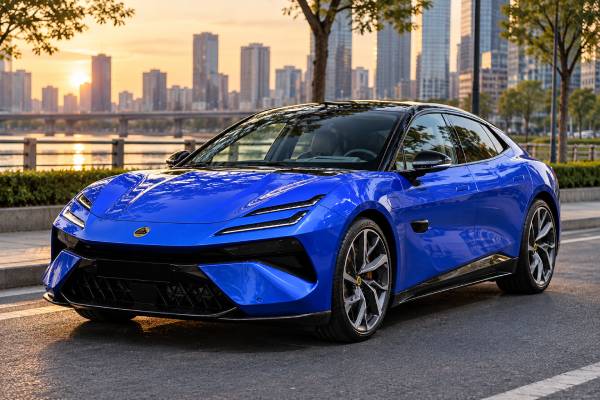 Lotus Emeya S+ Type 133 specs: 603 hp, 710 Nm torque, 102 kWh battery, 250 km/h top speed, AWD, 4.2-sec 0–100 km/h, and 650 km CLTC range.