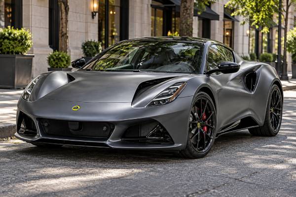 Lotus Emira Scura Type 131 specs: 400 hp, 3.5L supercharged V6, 6-speed manual, RWD, 420 Nm torque, 4.2-sec 0–60 mph, and 290 km/h top speed.