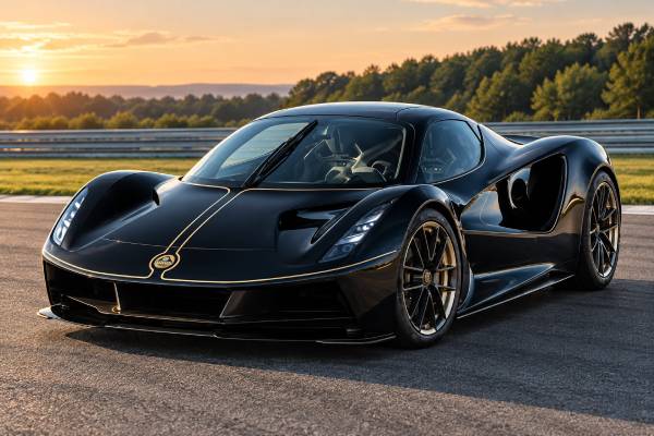 Lotus Evija Fittipaldi Type 130 specs: 2011 hp, 93 kWh battery, 350 km/h top speed, and 704 Nm torque.