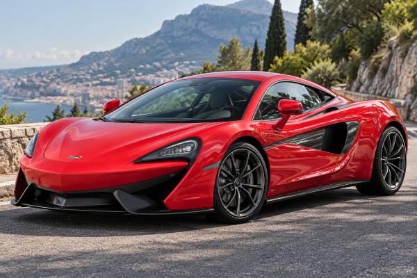 McLaren 540C specs: 3.8L twin-turbo V8, 533 hp, 540 Nm, 7-speed SSG, 0–100 km/h in 3.5 sec, and 320 km/h top speed.