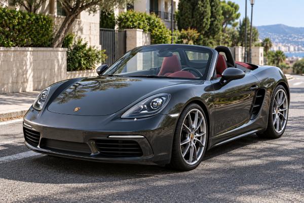 Porsche 718 Boxster (982) specs include a 2.0L turbo flat-four rated at 250 hp, rear-wheel drive and 7-speed PDK.