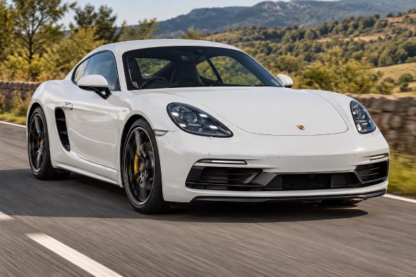 Porsche 718 Cayman (982) specs include a 2.0L turbo flat-four rated at 250 hp, rear-wheel drive and 7-speed PDK.