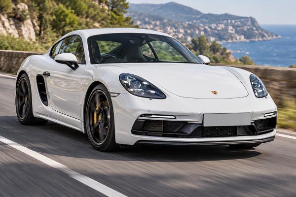 Porsche 718 Cayman S (982) specs include a 2.5L turbo flat-four rated at 350 hp, rear-wheel drive and manual or PDK.